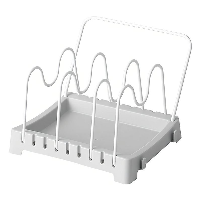 GENERICO - Escurridor Extensible Blanco para Ollas y Sartenes