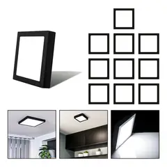 GENERICO - Foco Led Cuadrado 24W Blanco Frío Panel Sobrepuesto