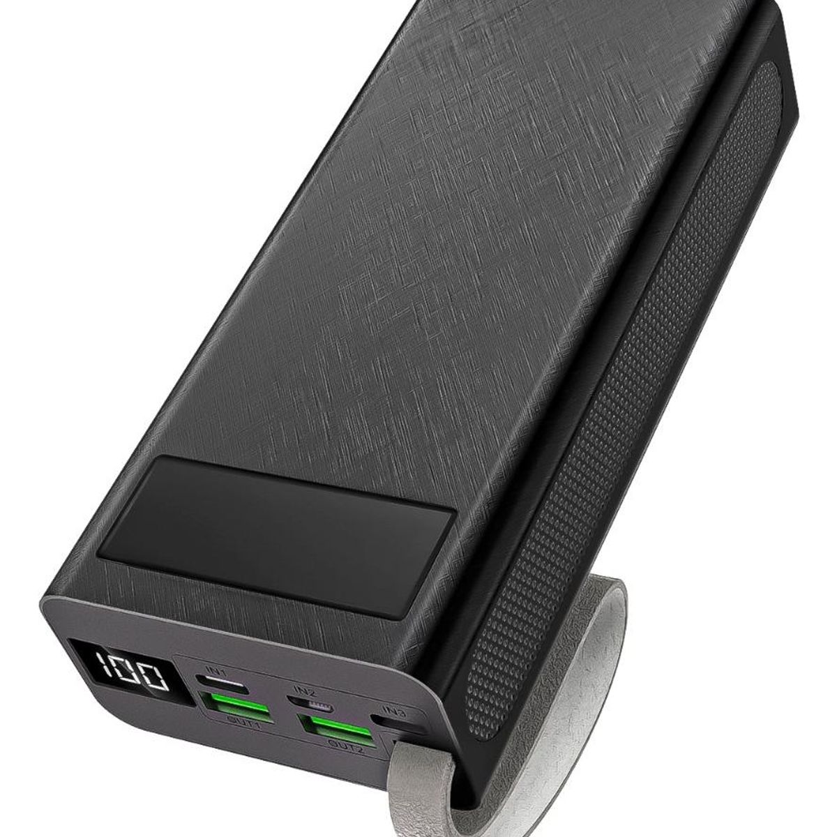 GENERICO - Power Bank 30000mAh con 3 Puertos y Pantalla LCD