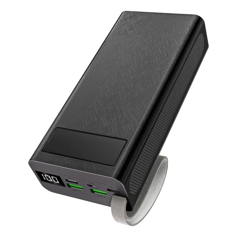 GENERICO - Power Bank 30000mAh con 3 Puertos y Pantalla LCD
