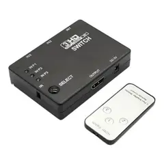 GENERICO - Switch HDMI 3x1 con Control Remoto y 1080p Full HD