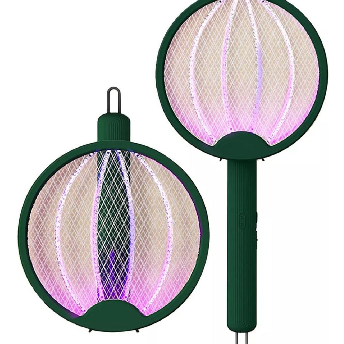 GENERICO - Raqueta Matamoscas Electrónica Recargable con Luz Atrapa Insectos