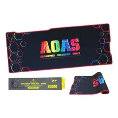 GENERICO - Alfombrilla Gamer XL Antideslizante 80x30 cm con Borde Cosido