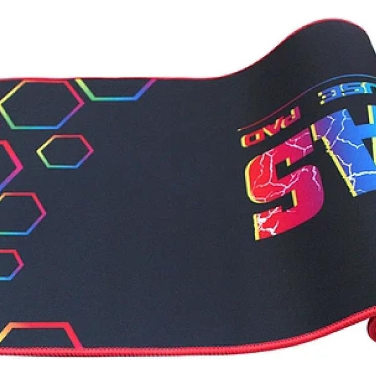 GENERICO - Alfombrilla Gamer XL Antideslizante 80x30 cm con Borde Cosido