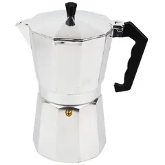 GENERICO - Cafetera Italiana Moka de Aluminio para 6 Tazas