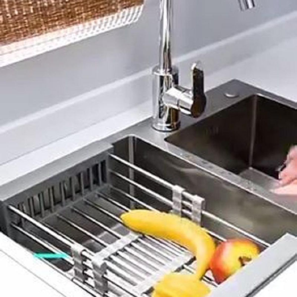 GENERICO - Secador de Loza para Frutas y Verduras de Acero Inoxidable