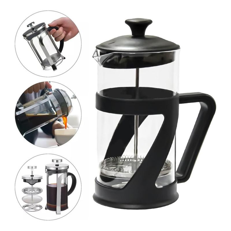 GENERICO - Cafetera Prensa Francesa de Vidrio 800ml