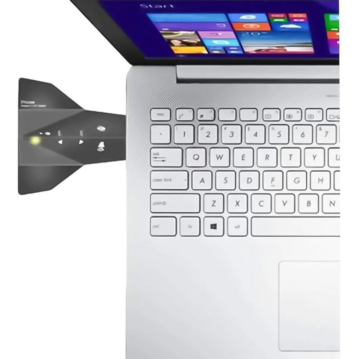 GENERICO - Tarjeta de Sonido USB Externa 71 con Doble Jack para Mic y Audio