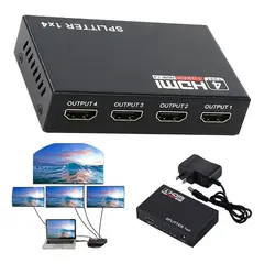 GENERICO - Divisor HDMI 1x4 Full HD 1080p con Mirroring de Audio y Video