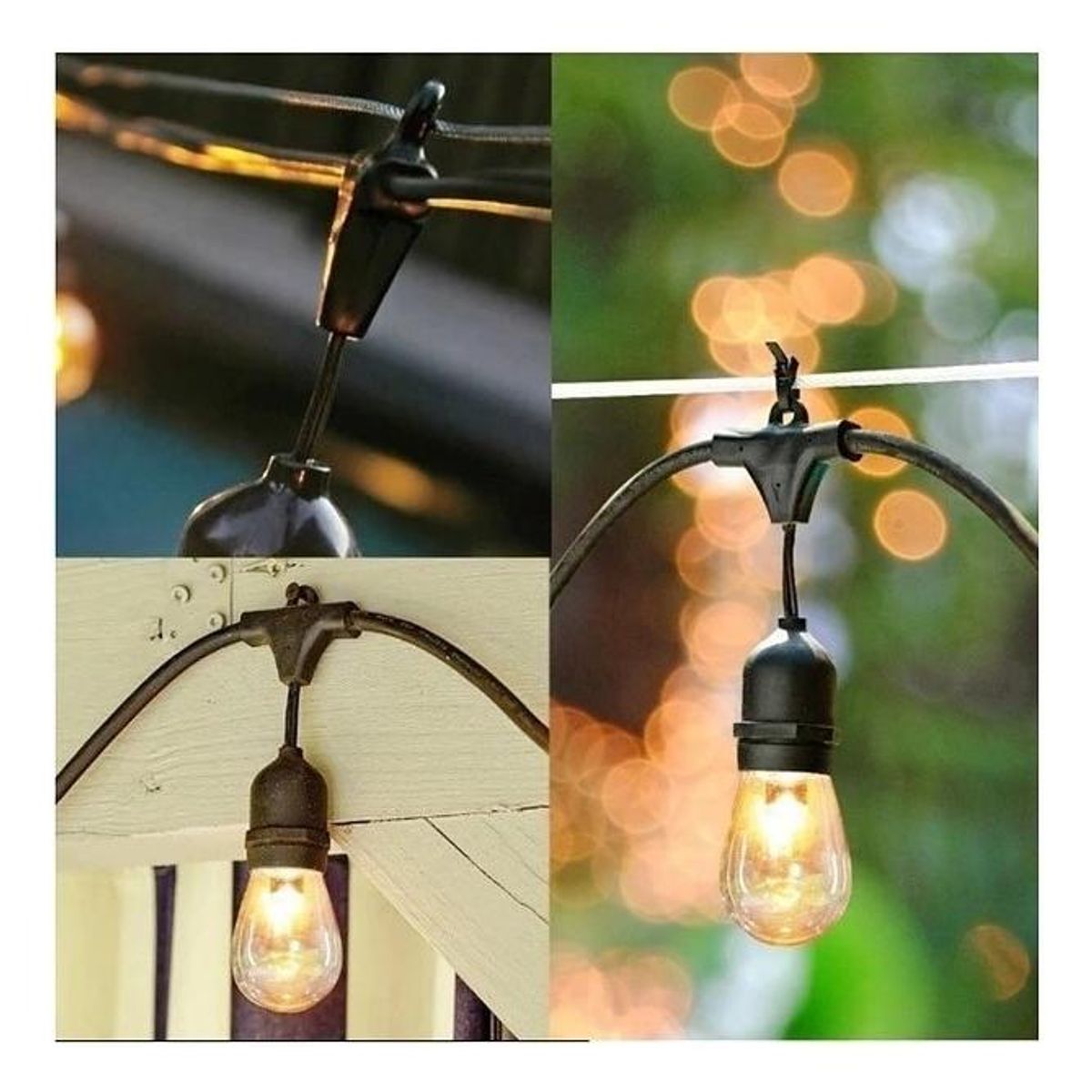 GENERICO - Guirnalda Vintage para Exterior de 10 Metros E27