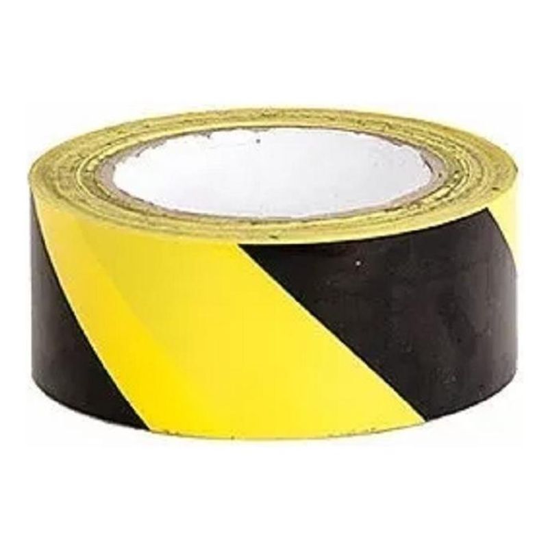 GENERICO - Pack de 3 Cintas Delimitadoras de Seguridad Amarillo y Negro