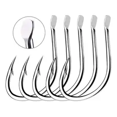 GENERICO - Set de 5 Anzuelos de Pesca de Acero Inoxidable 13