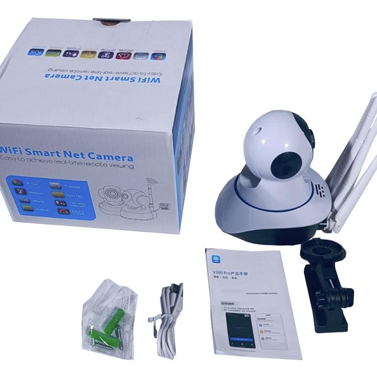 GENERICO - Cámara de Seguridad IP Wifi Motorizada 360° con Visión Nocturna