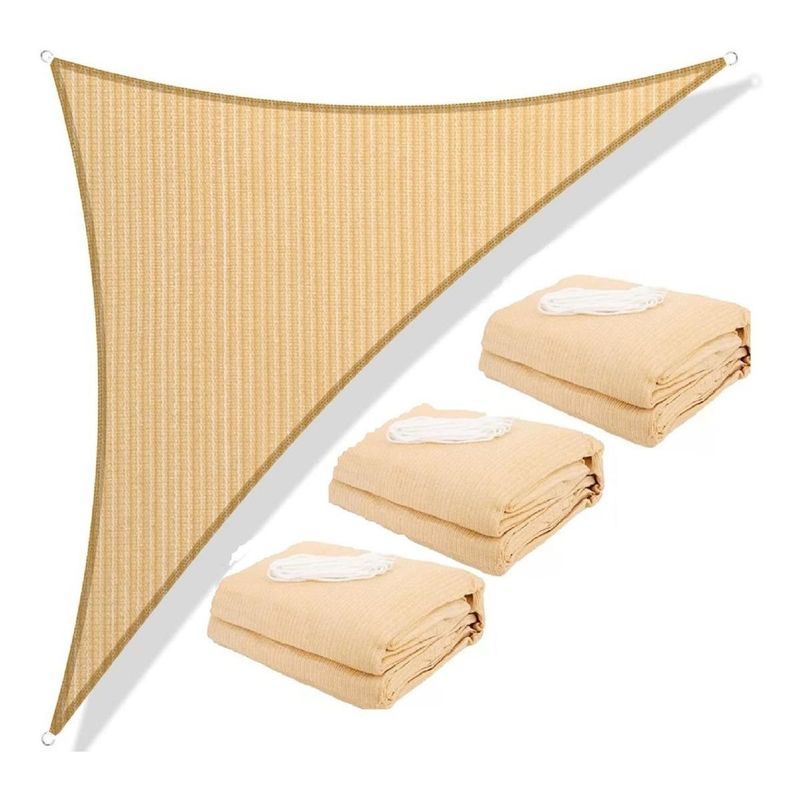 GENERICO - Toldo Vela Triangular Impermeable 5x5 m para Camping