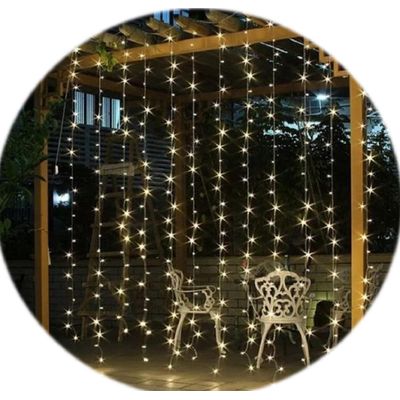 Imagen 2 del producto Cortina LED de Luces Navideñas Amarillas 5x2m 800 LEDs