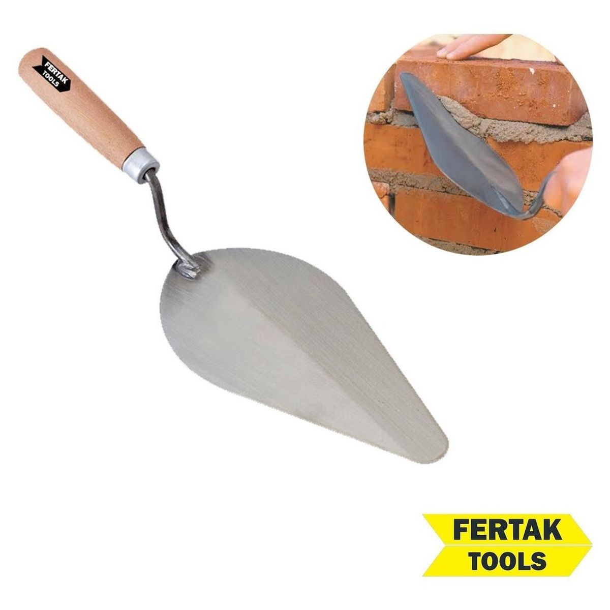 GENERICO - Cuchara Mason Profesional de Acero al Carbono 7"