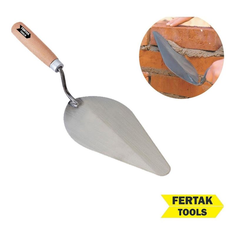 GENERICO - Cuchara Mason Profesional de Acero al Carbono 7"