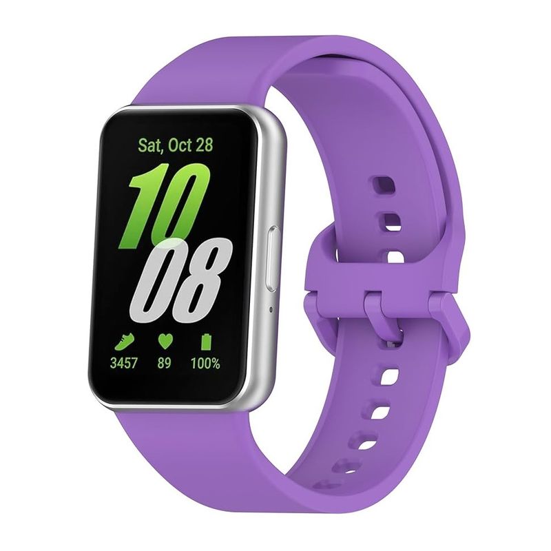 GENERICO - Correa Silicona Para Samsung Fit 3 Lavanda.