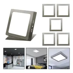 GENERICO - Foco LED Plafón Cuadrado 12W Temperatura Fría 6500K
