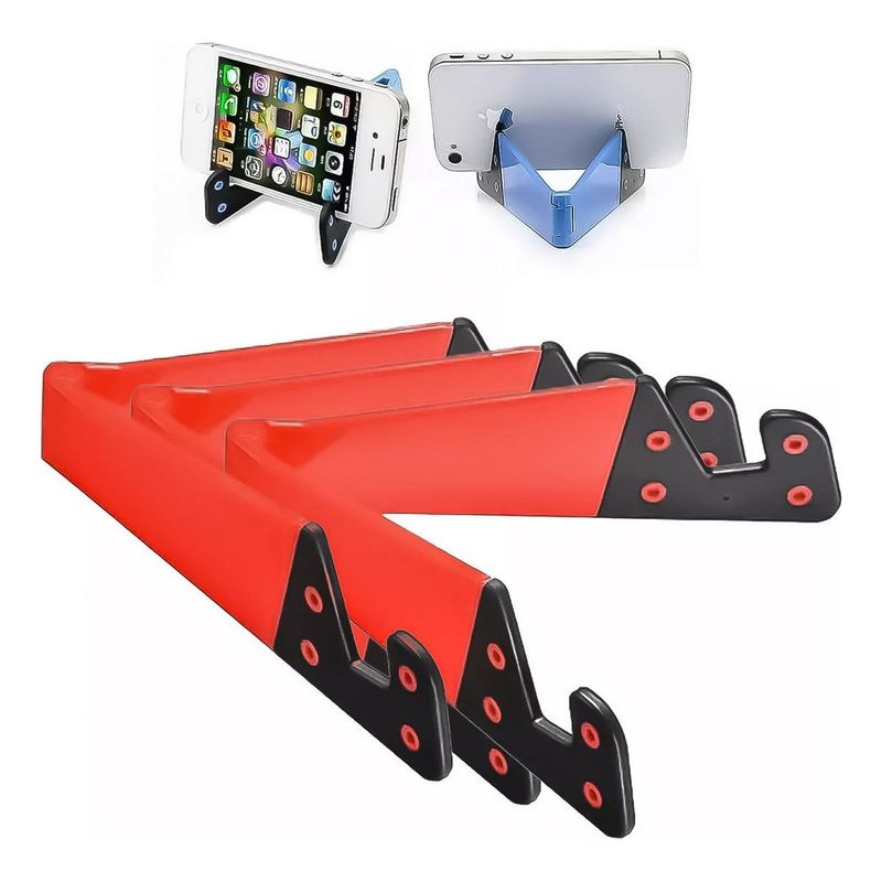 GENERICO - Pack de 3 Soportes Plegables para Celular y Tablet