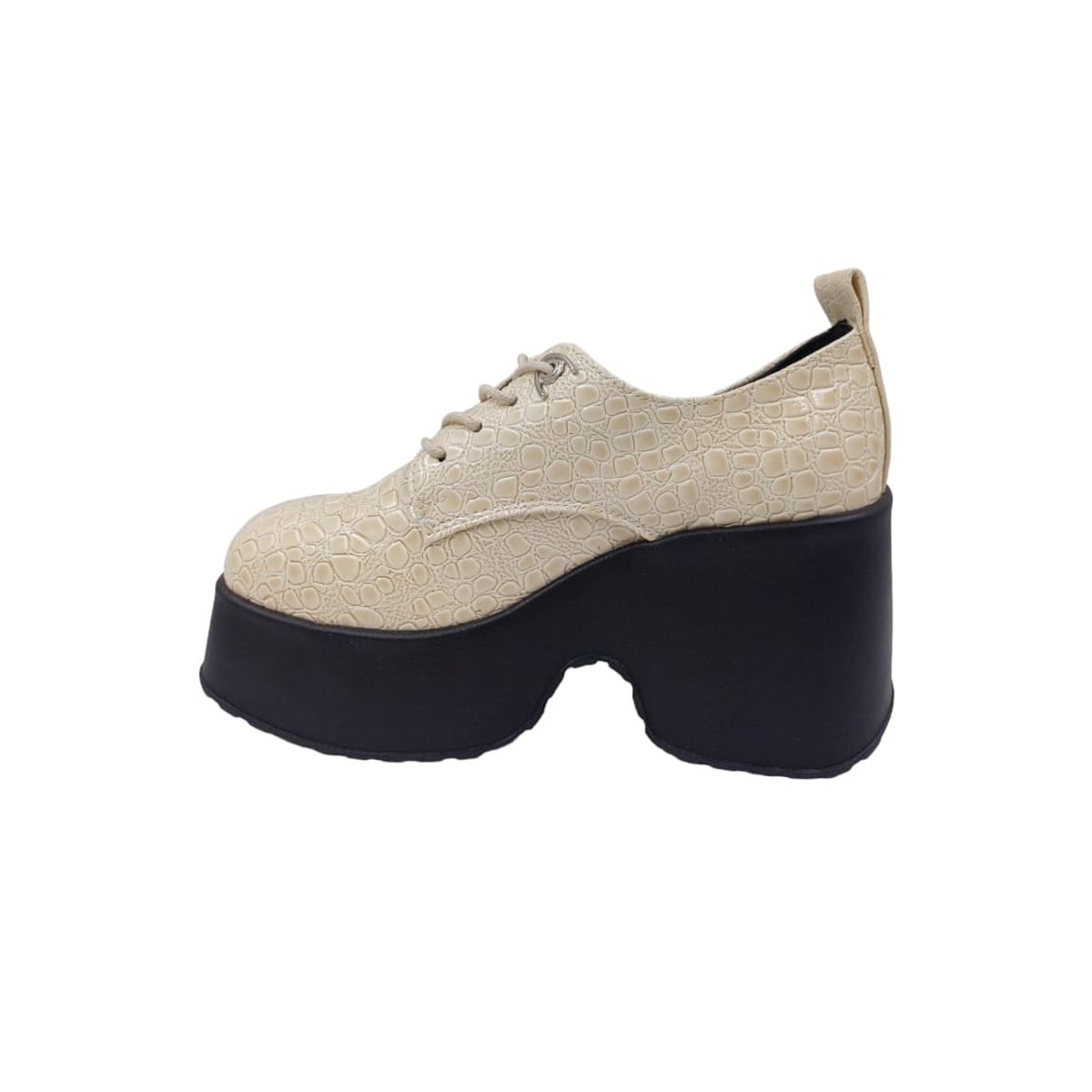 HERIEL - Zapato Beige Plataforma Mujer