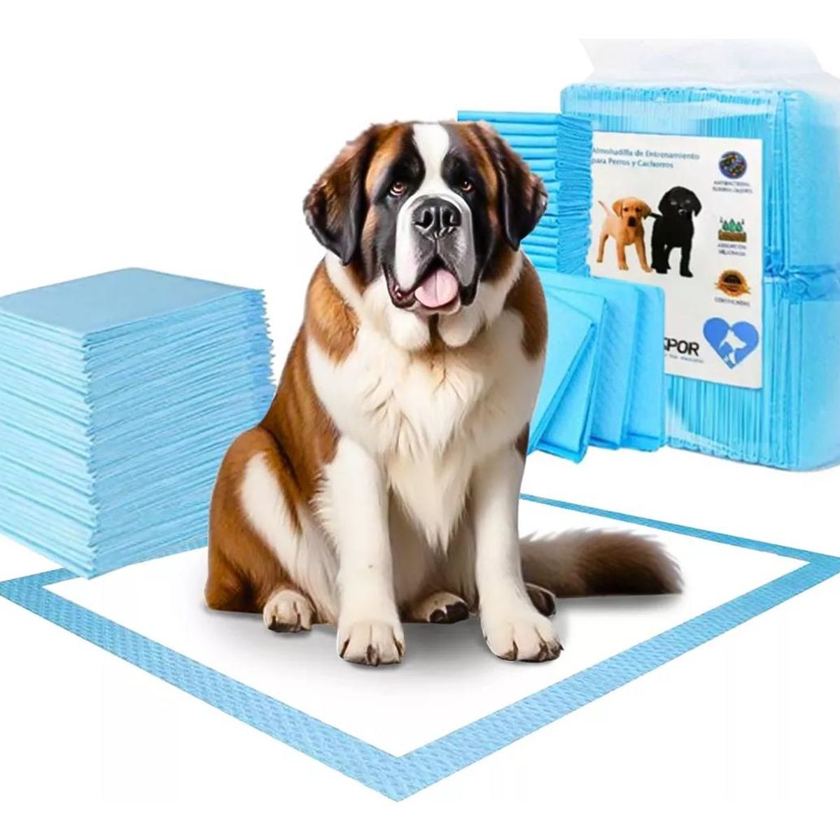 GENERICO - Pañales Desechables para Mascotas 60x60cm - Pack de 200 Unidades