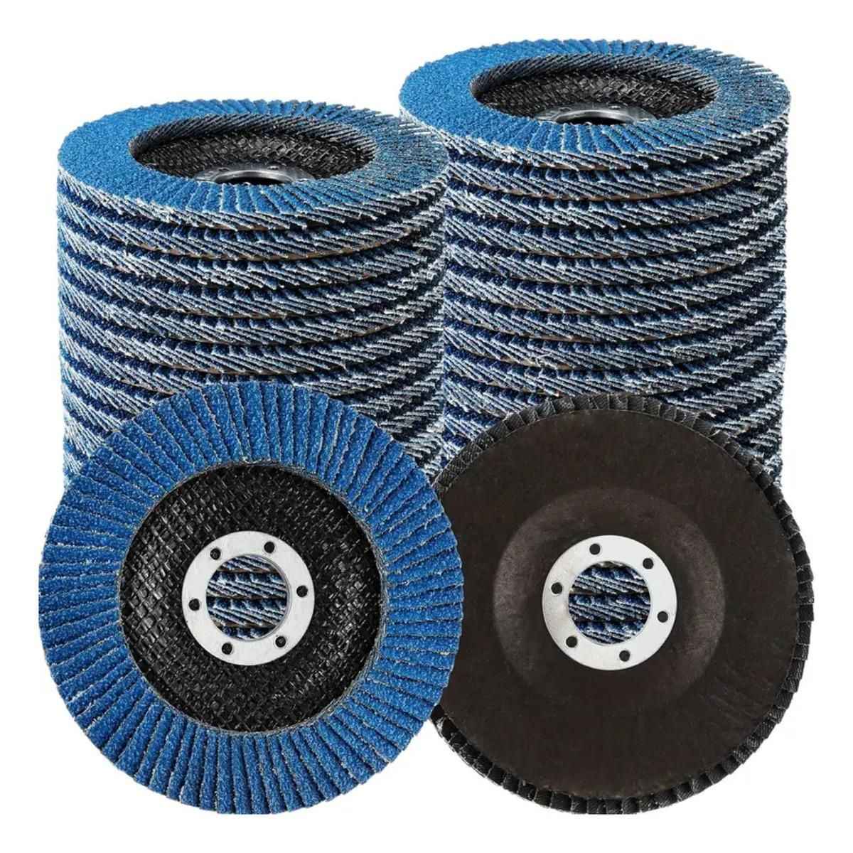 GENERICO - Pack de 10 Discos de Lija para Madera 115x22mm