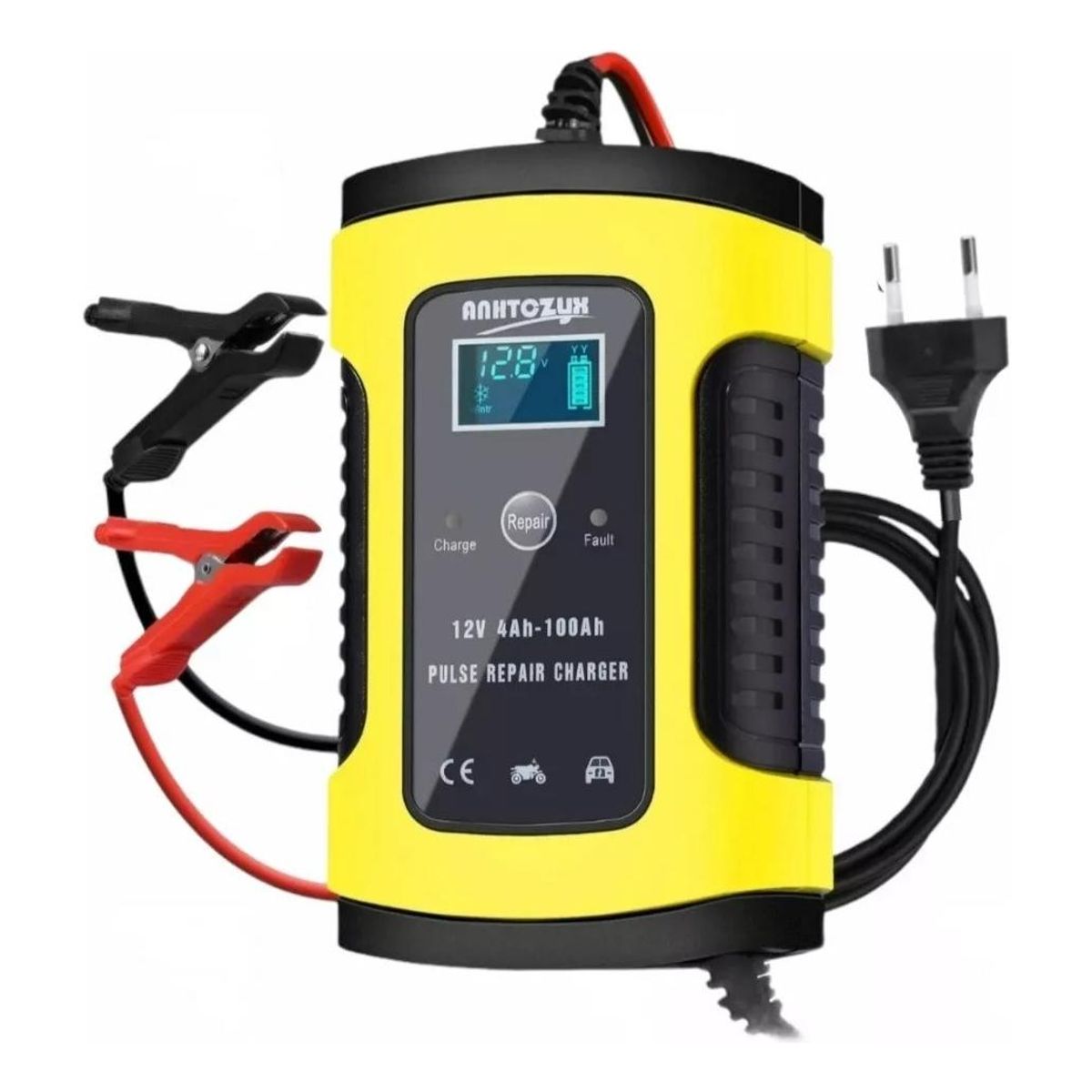 GENERICO - Cargador de Batería Inteligente 12V para Autos y Motos