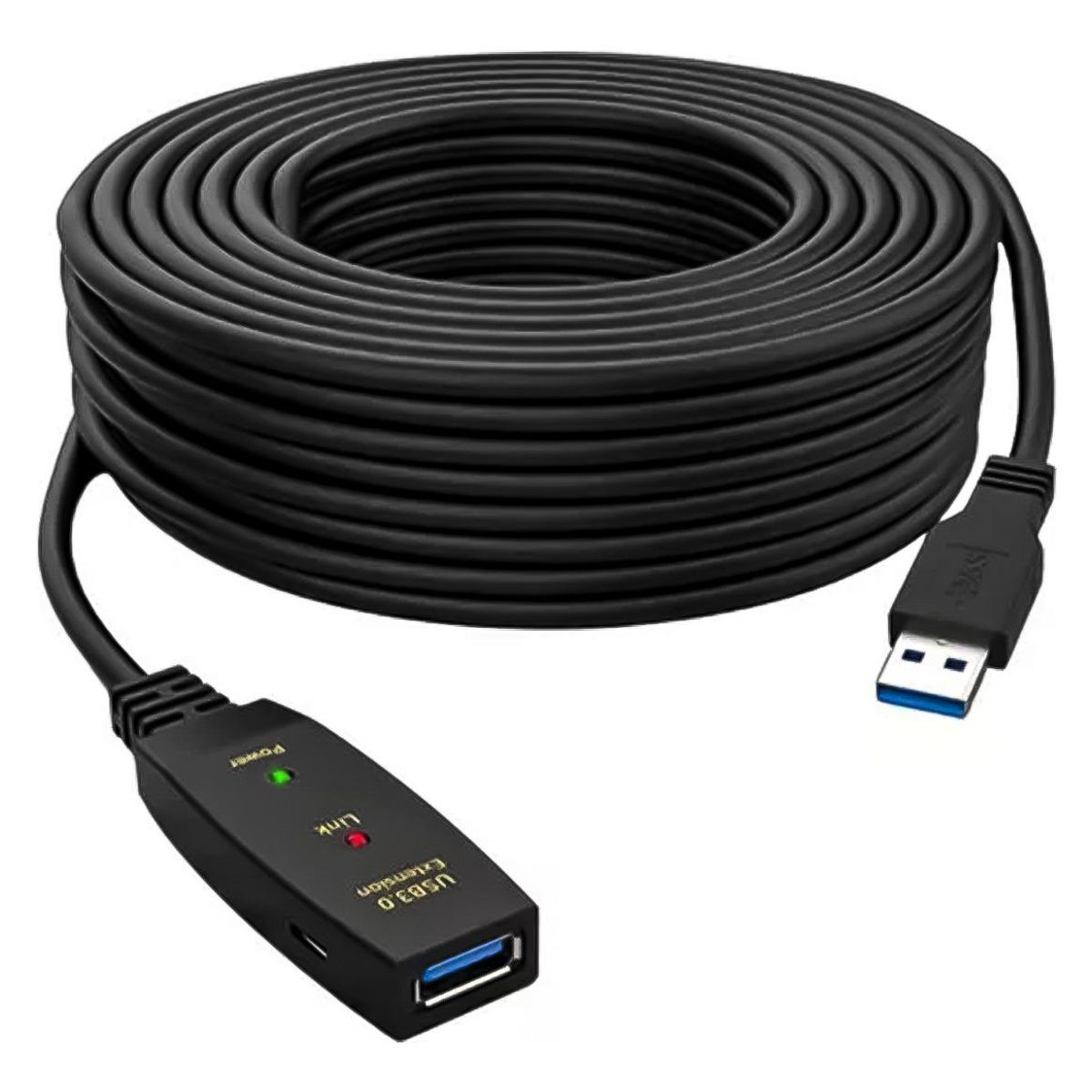 GENERICO - Cable USB 30 Extensor Activo 5 Metros Macho a Hembra