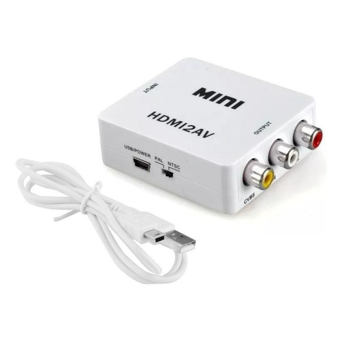 GENERICO - Adaptador HDMI a RCAAV con Cables Incluidos