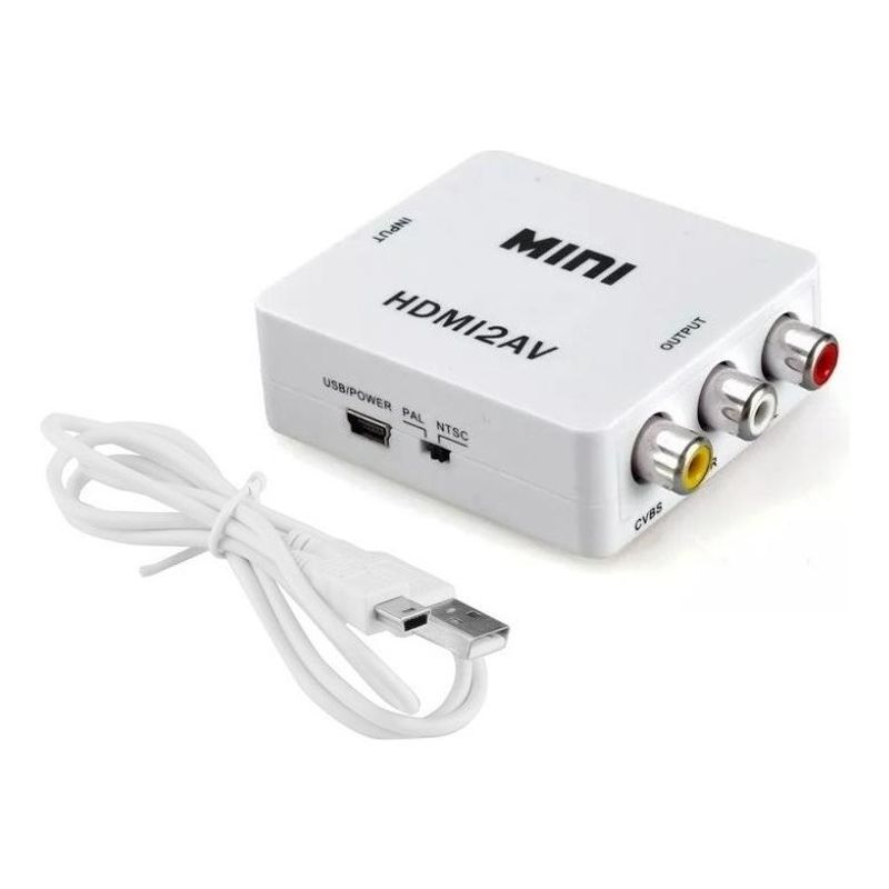 GENERICO - Adaptador HDMI a RCAAV con Cables Incluidos