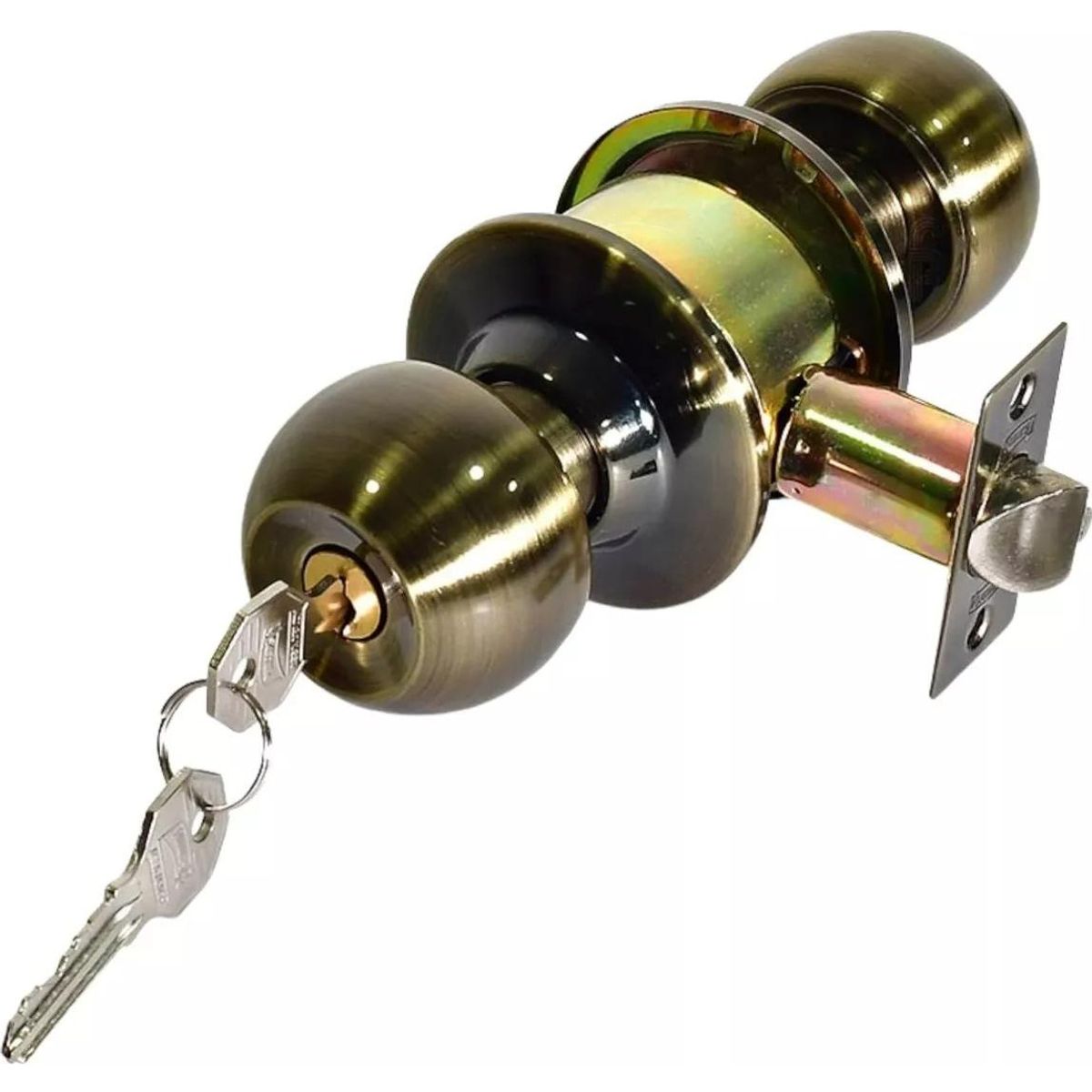 GENERICO - Cerradura de Pomo de Acero Inoxidable para Puertas