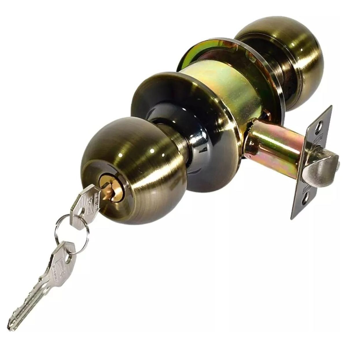 GENERICO - Cerradura de Pomo de Acero Inoxidable para Puertas