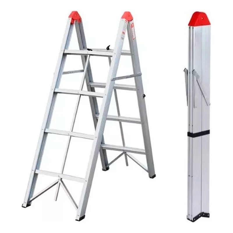 GENERICO - Escalera Tijera de Aluminio 4 Escalones 15m Multiuso