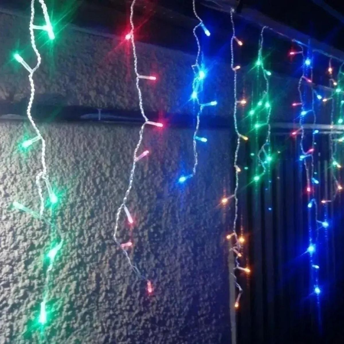 GENERICO - Cortina de Luces LED para Decoración de Navidad 120 luces 4m