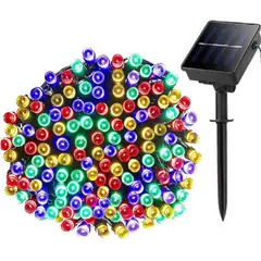 GENERICO - Guirnalda Solar de Luces LED de Navidad 200 LEDs 21m
