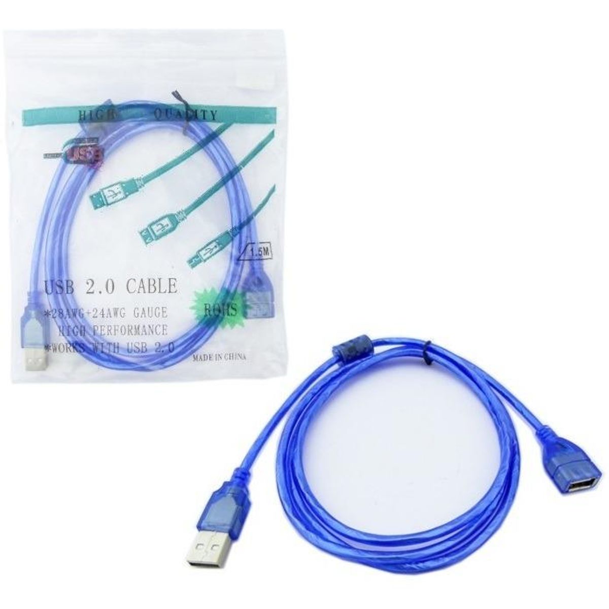 GENERICO - Cable Extensor USB 20 de 15 Metros con Filtro Antioxidante