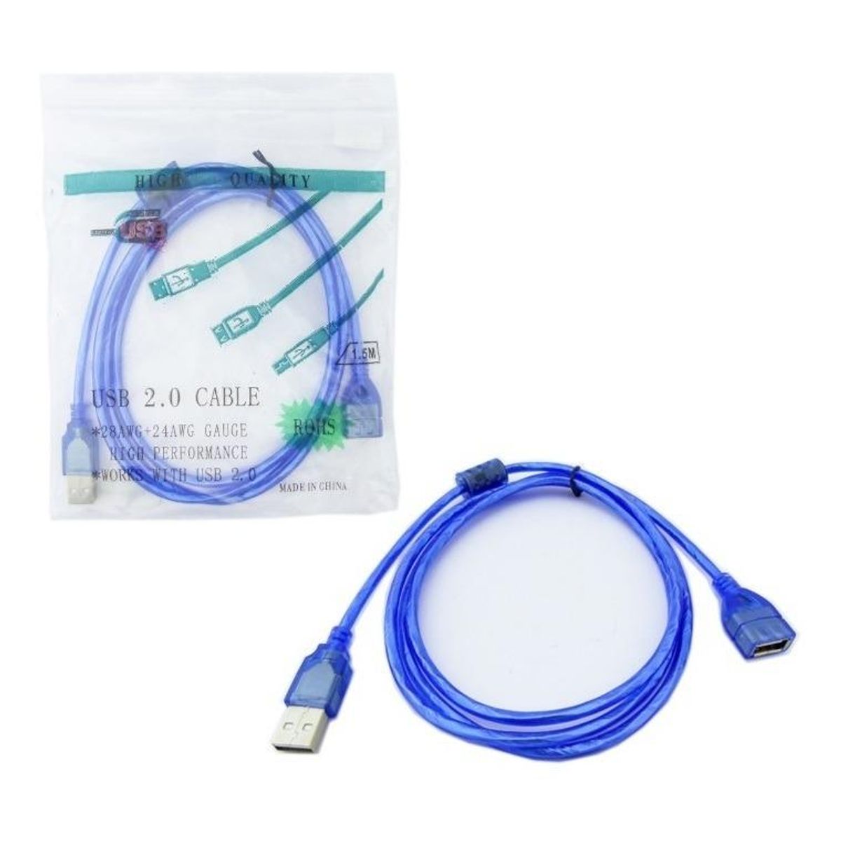 GENERICO - Cable Extensor USB 20 de 15 Metros con Filtro Antioxidante
