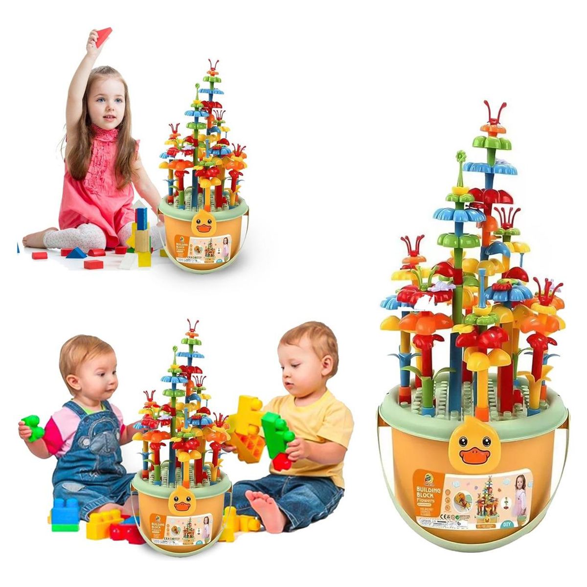 GENERICO - Juego Didáctico de Construcción con 142 Bloques para Niños