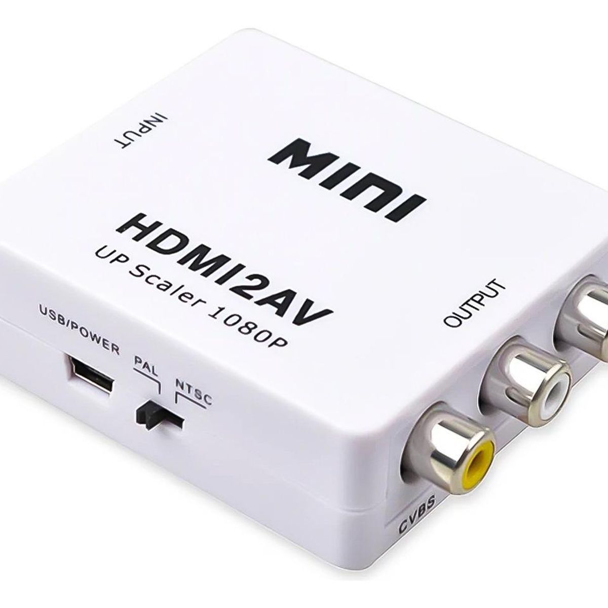 GENERICO - Convertidor HDMI a RCA AV Full HD 1080p 720p