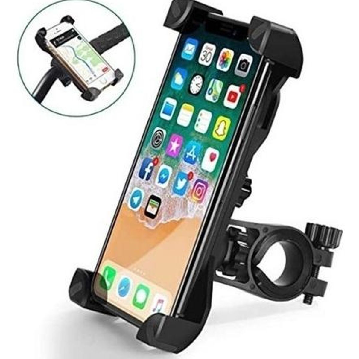 GENERICO - Soporte Ajustable para Celular en Bicicleta y Moto