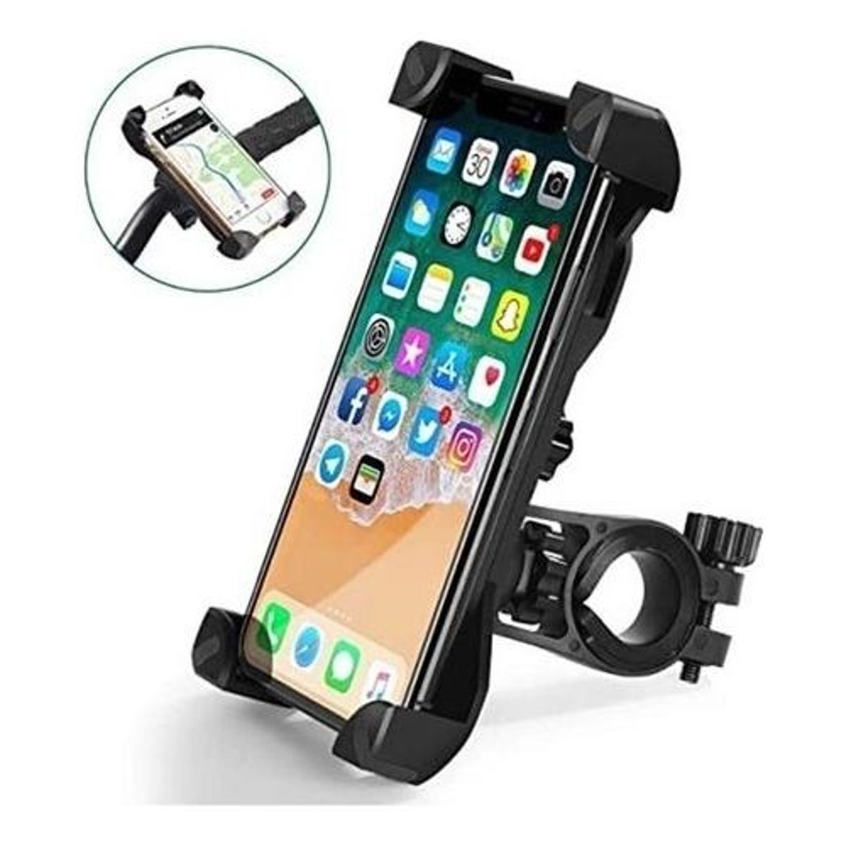 GENERICO - Soporte Ajustable para Celular en Bicicleta y Moto