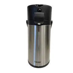 KEEP - Termo Sifón 1,9 Litros Acero Inoxidable Premium Café Te Color Negro