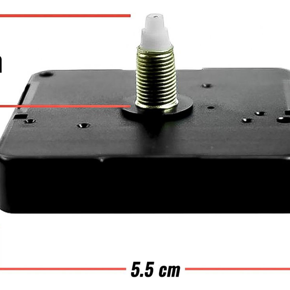 GENERICO - Mecanismo de Reloj Mural Silencioso con Manecillas de 22mm