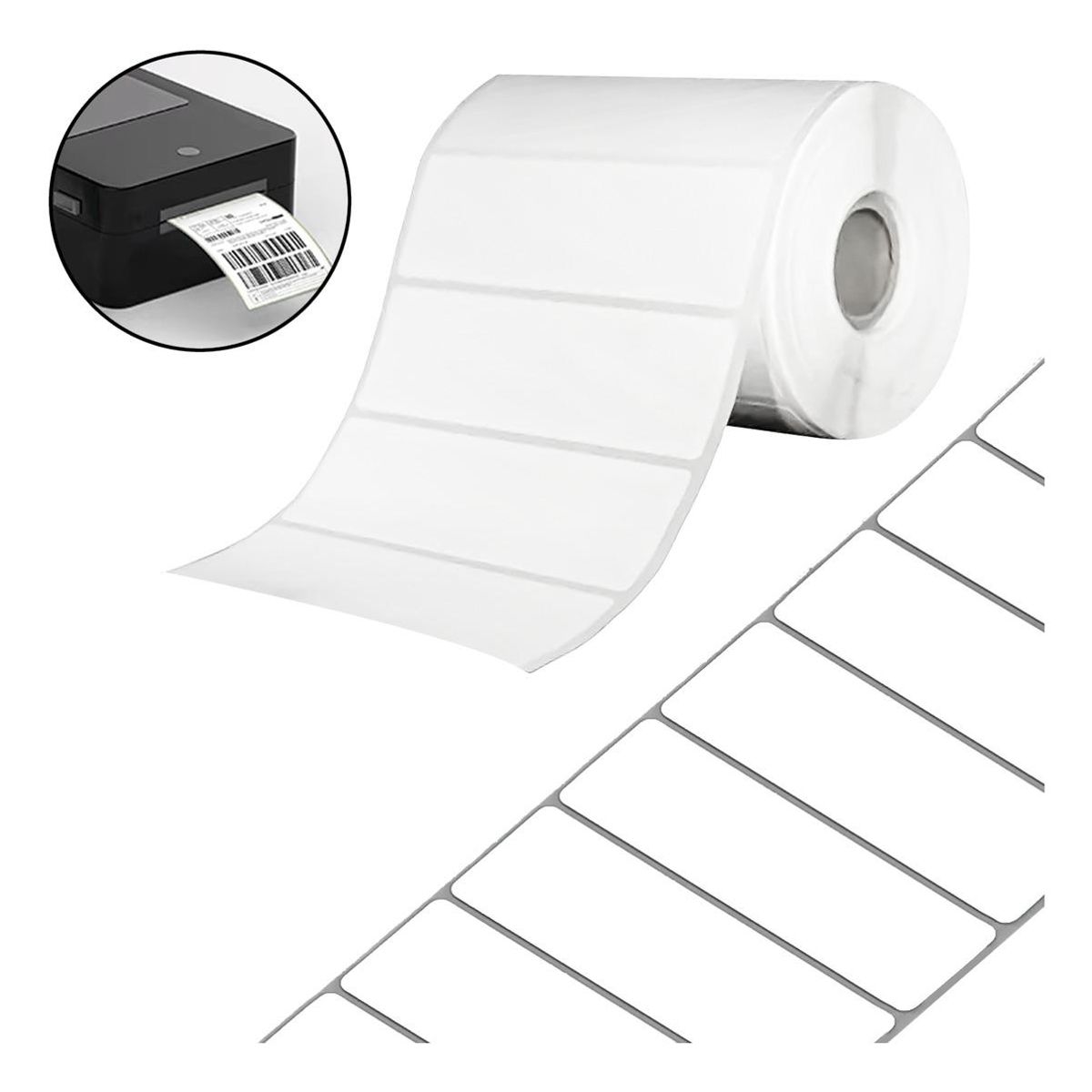 GENERICO - Pack de 5 Rollos de Etiquetas Adhesivas Térmicas 100x50mm