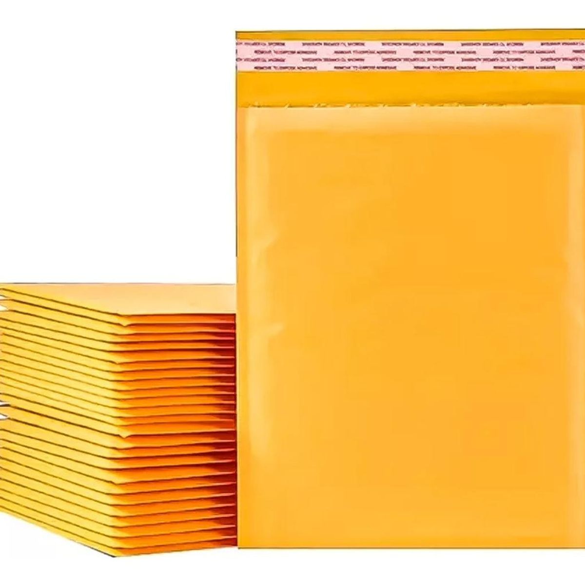GENERICO - Pack de 50 Sobres Acolchados Burbujas 13x21cm Amarillo