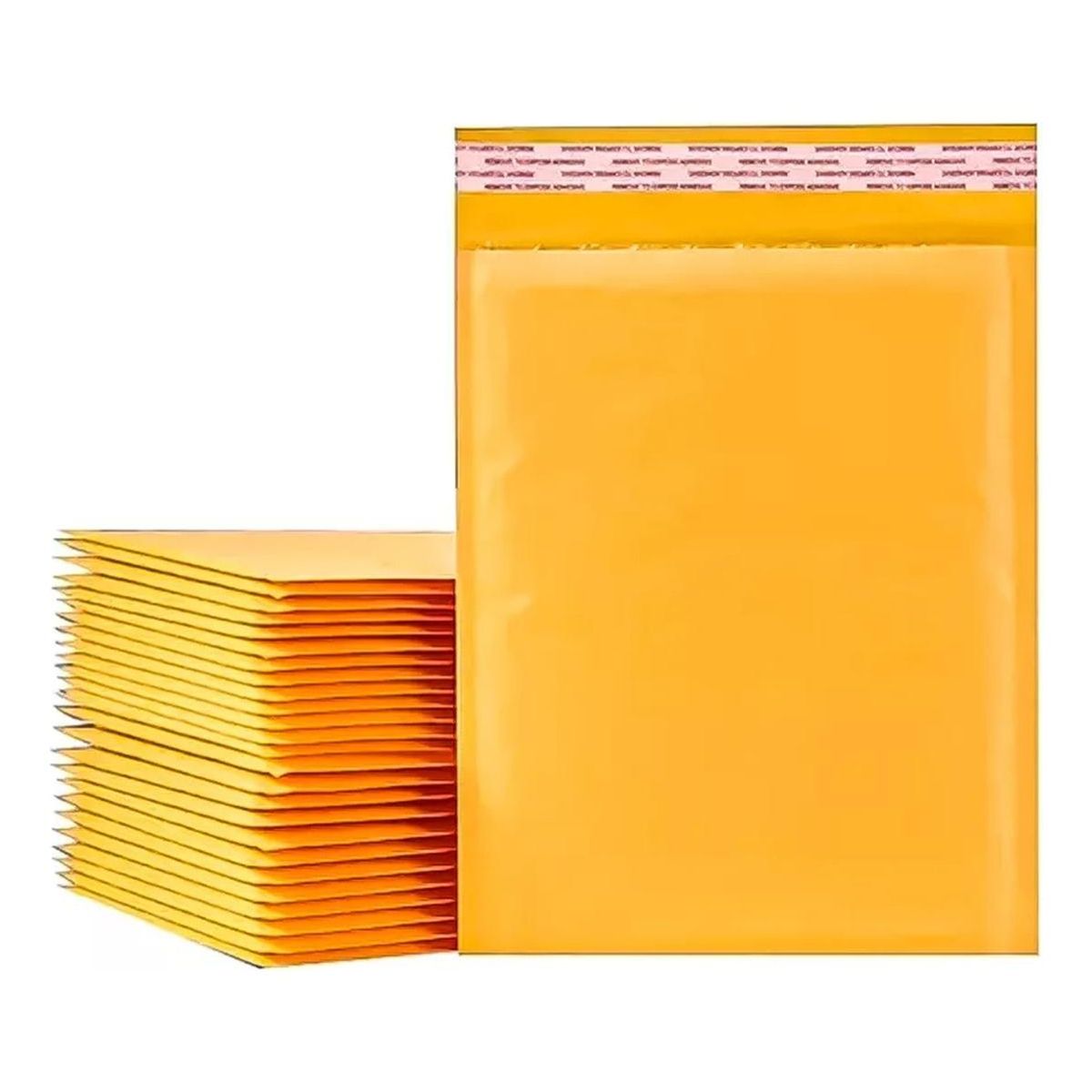 GENERICO - Pack de 50 Sobres Acolchados Burbujas 13x21cm Amarillo