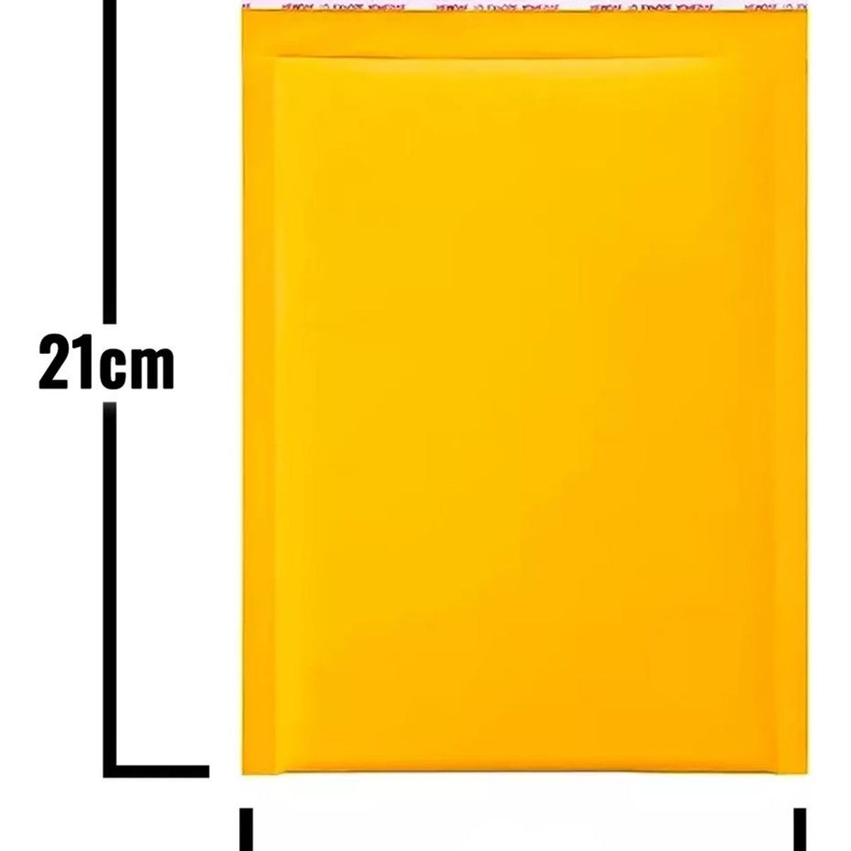 GENERICO - Pack de 50 Sobres Acolchados Burbujas 13x21cm Amarillo