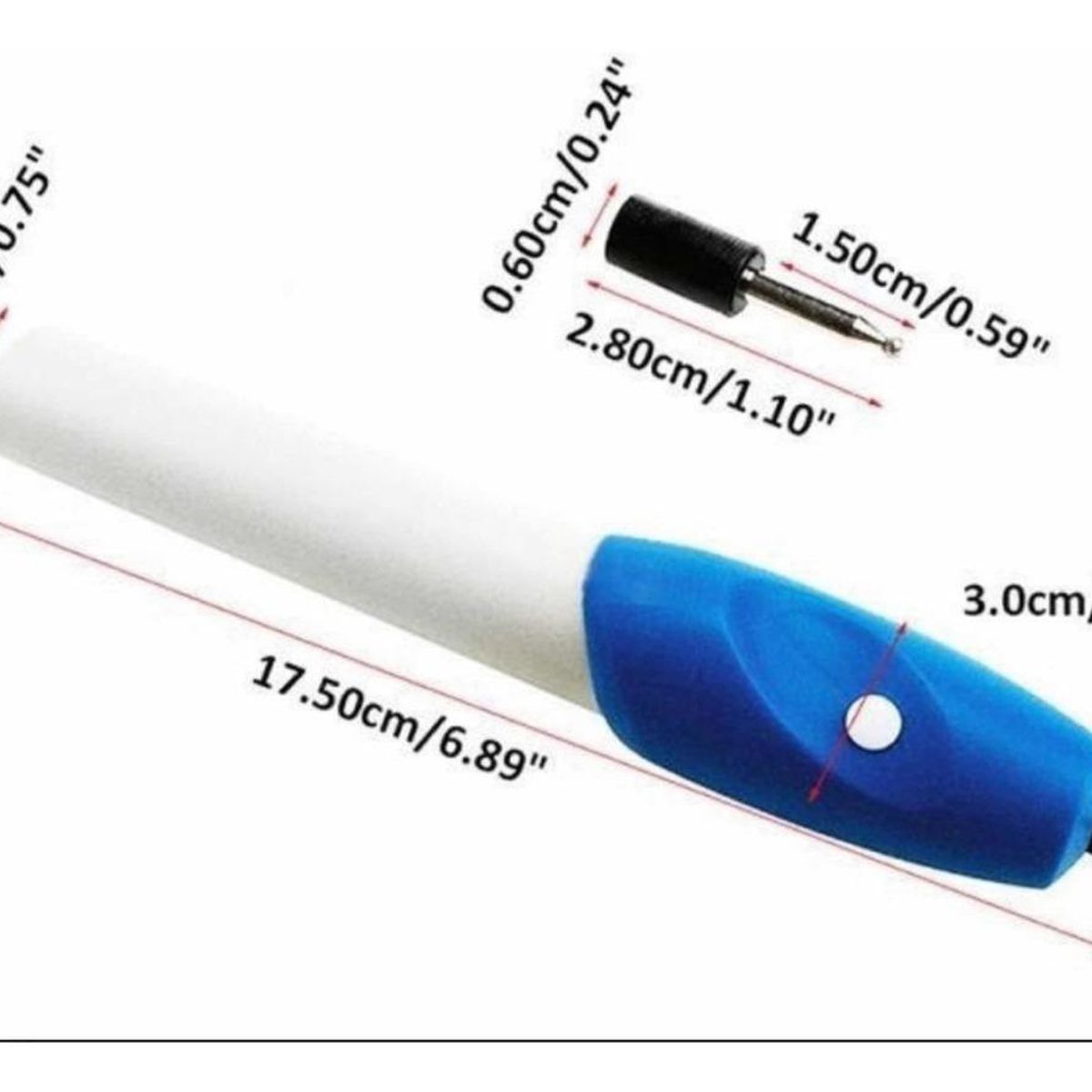 GENERICO - Bolígrafo de Grabado Portátil para Metales y Más