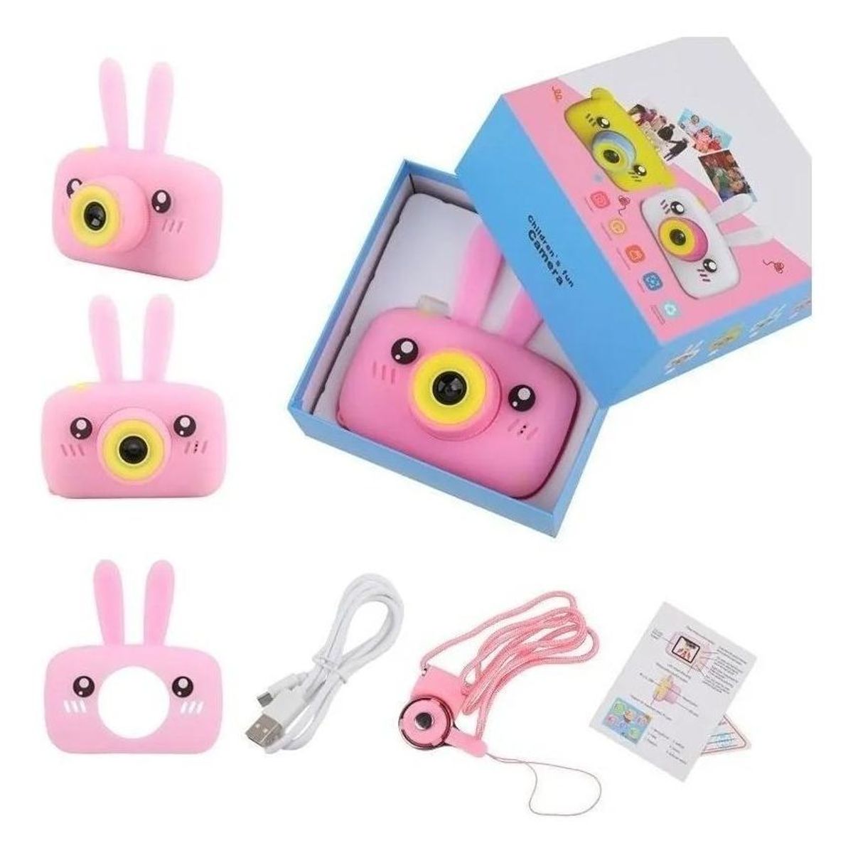 GENERICO - Cámara Digital Infantil Portátil con Filtros Divertidos